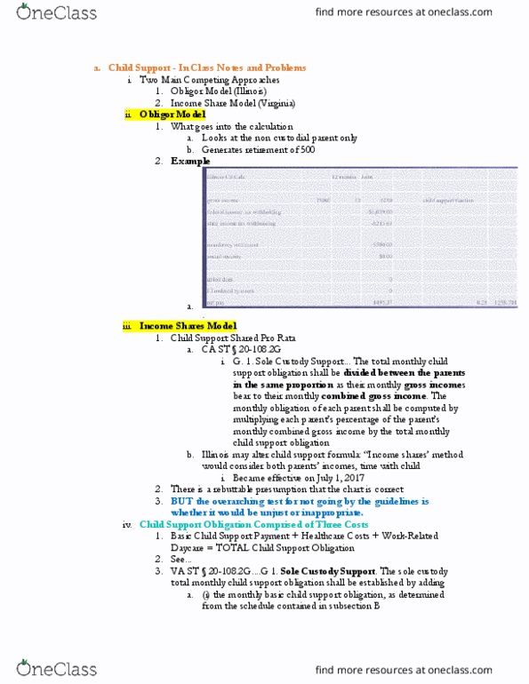 LAW 667 Lecture Notes - Lecture 39: Rebuttable Presumption, Noncustodial Parent, Contract thumbnail