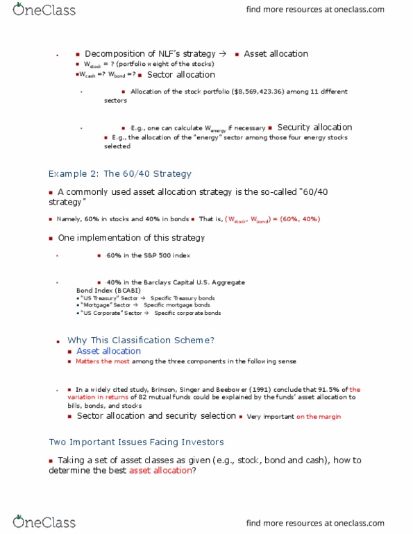FIN 406 Lecture Notes - Lecture 2: Barclays Investment Bank, Asset Allocation, Corporate Bond thumbnail
