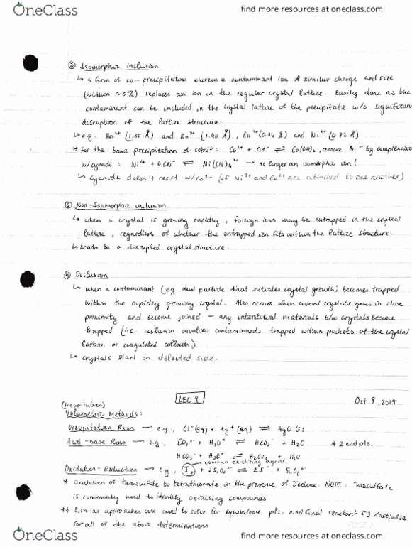 CHM211H5 Lecture Notes - Lecture 9: University Of Houston, Horse Length, Eocene thumbnail