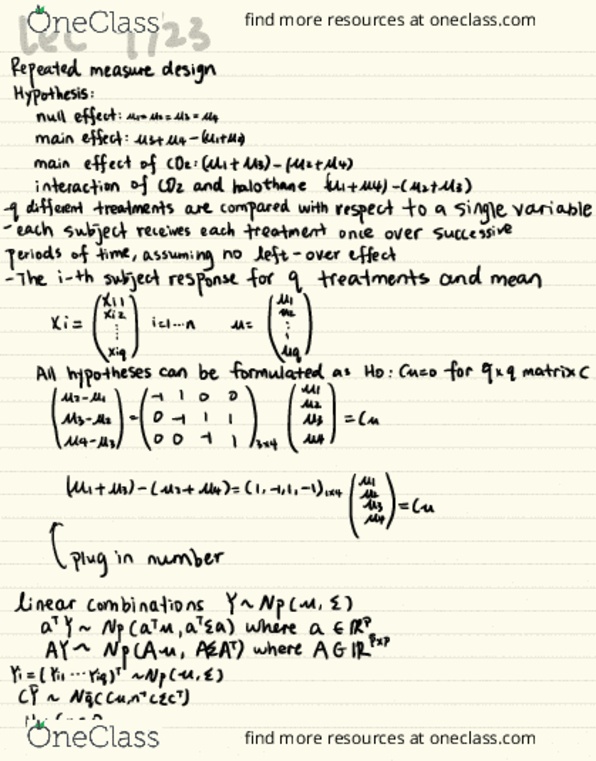 PB HLTH 245 Lecture Notes - Lecture 2: Halothane, Test Statistic, Analysis Of Variance thumbnail