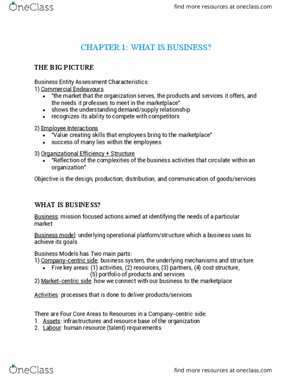 STEN 1000 Chapter Notes - Chapter 1: Espn Bottomline, Investment thumbnail