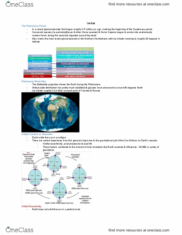 GEOG 2OC3 Lecture Notes - Lecture 3: Axial Precession, Mollweide Projection, Orbital Eccentricity thumbnail