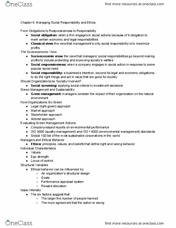 MGT120 Chapter Notes - Chapter 6: Iso 14000, Iso 9000, Performance Appraisal thumbnail