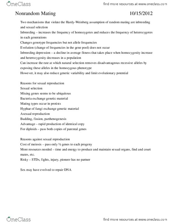 BSCI 106 Lecture Notes - Parthenogenesis thumbnail