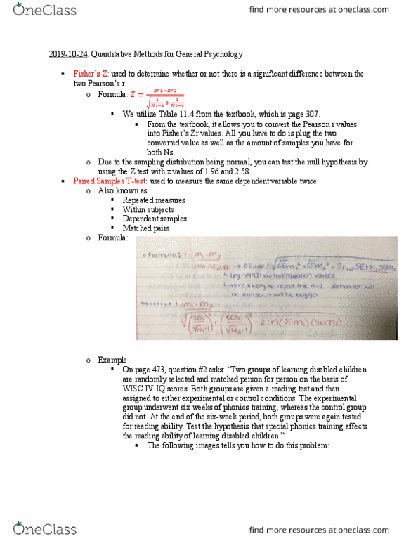 01:830:200 Lecture Notes - Lecture 24: Wechsler Intelligence Scale For Children, Phonics, Null Hypothesis thumbnail