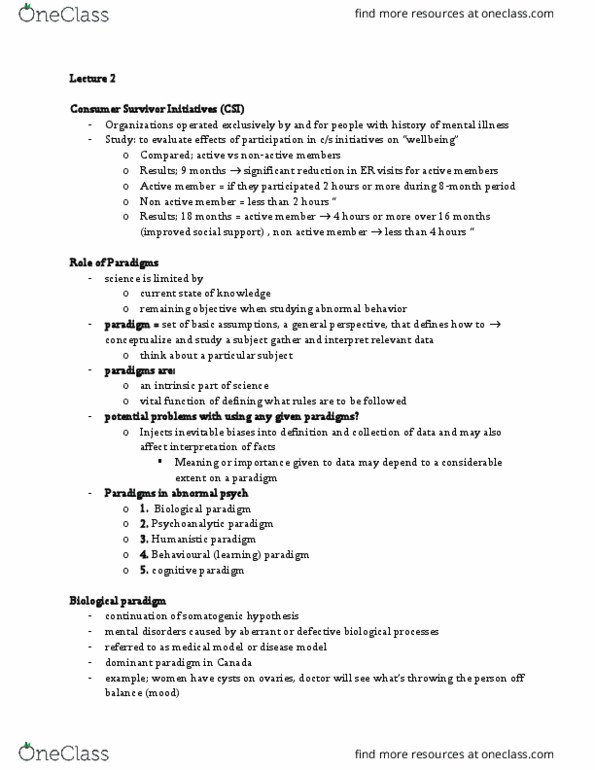 PSYC 3140 Lecture Notes - Lecture 2: 18 Months, Antipsychotic, Anal Stage thumbnail