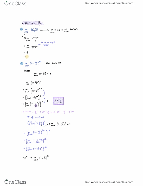 Calculus 1000A/B Lecture Notes - Lecture 30: Cordierite, Enki, Fax cover image