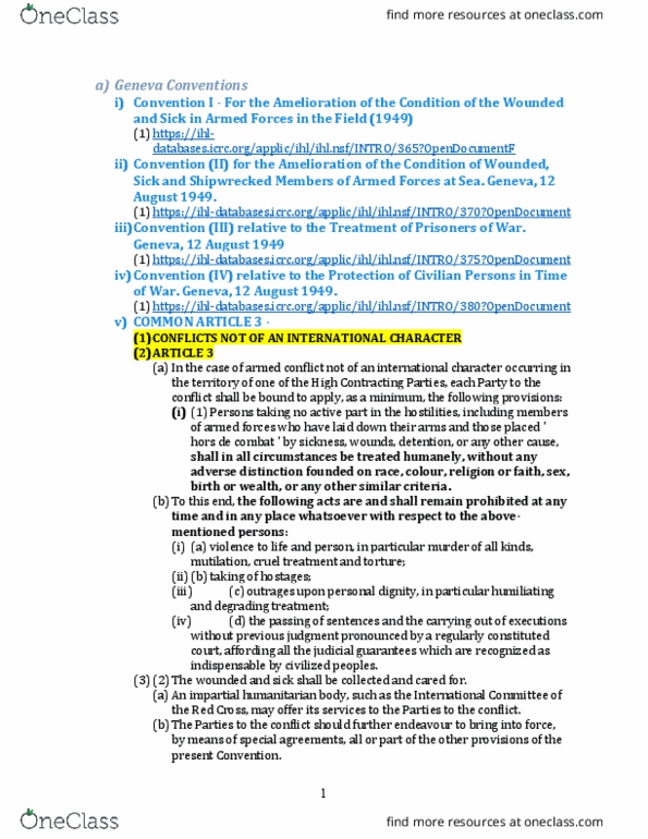 LAW 796 Lecture Notes - Lecture 46: Hors De Combat, Opendocument, Protocol Iii thumbnail