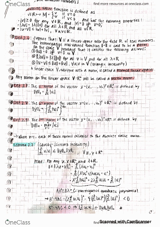 MATH-UA 252 Chapter 2: 2.7 Norms and Condition Numbers thumbnail