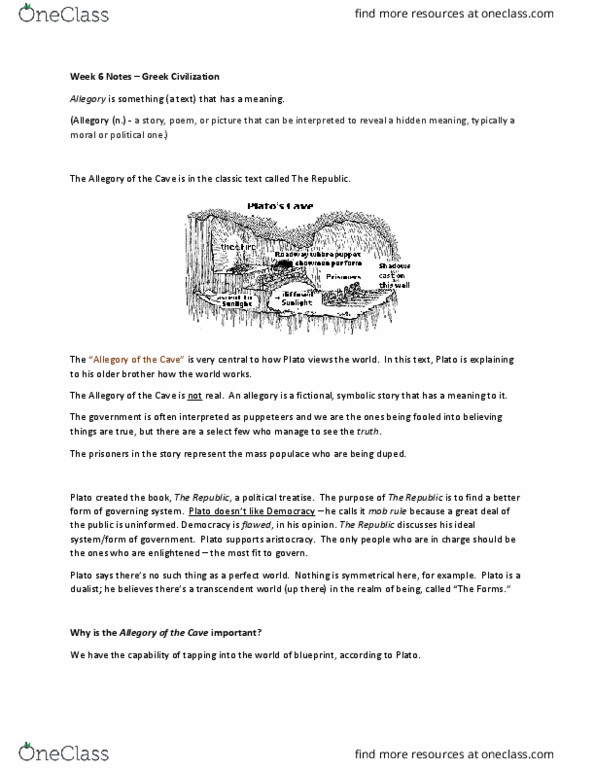 HIST101 Lecture Notes - Lecture 6: Chinese Classics, Eudaimonia thumbnail