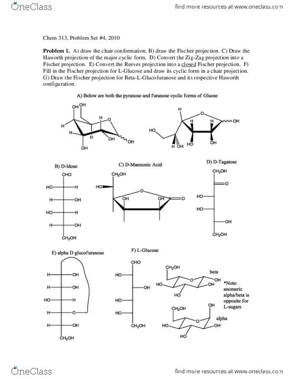 CHEM 313 Chapter Notes -Wohl Degradation, Optical Rotation, Thermodynamic Equilibrium thumbnail