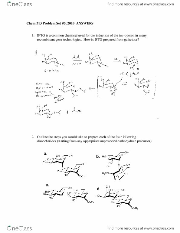 CHEM 313 Chapter Notes -Shikimic Acid, Galactose, Reagent thumbnail