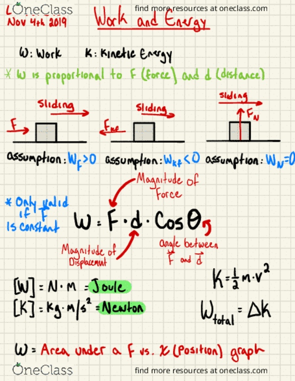 PHYS 6A Lecture 12: Work and energy 11-4-19 cover image