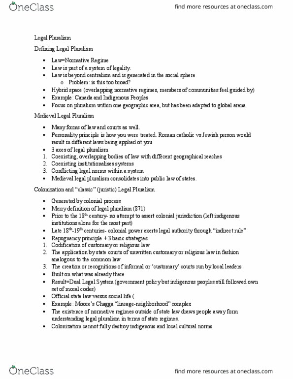 HUMA 1825 Lecture Notes - Lecture 4: Catholic Church, Indirect Rule, Moral Authority thumbnail