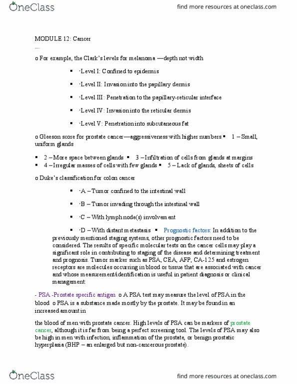 NURSING 2PF3 Lecture Notes - Lecture 39: Benign Prostatic Hyperplasia, Dermis, Prostate Cancer thumbnail