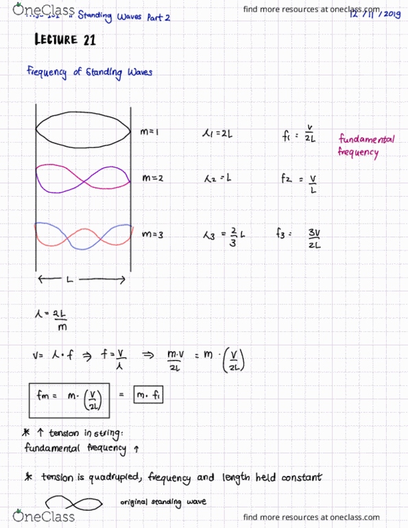 PHYS 101 Lecture 21: Standing Waves Part 2 cover image