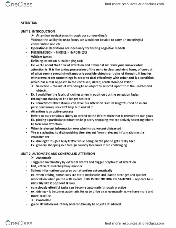 PSYCH 1X03 Lecture Notes - Lecture 9: Justin Bieber, Classical Conditioning, Stroop Effect thumbnail