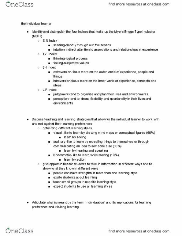 EDRD 3120 Lecture Notes - Lecture 7: Mind Map thumbnail