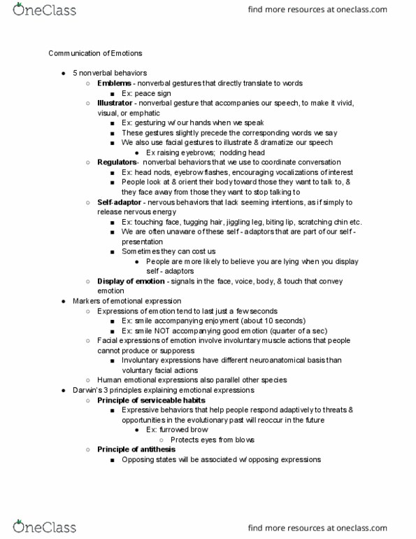 PSC 154 Chapter Notes - Chapter 4: Aesthetic Emotions, Ecological Validity, Prefrontal Cortex thumbnail