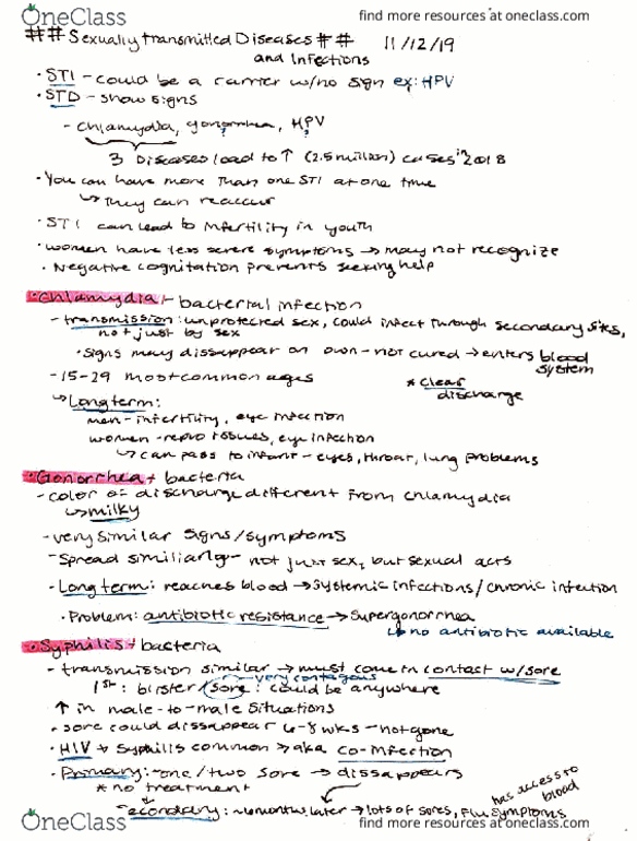 BIO 325 Lecture Notes - Lecture 15: Chancroid, Fetus thumbnail