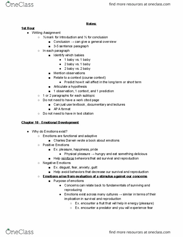 PSY210H5 Lecture Notes - Lecture 8: Relate, Object Permanence, Oppositional Defiant Disorder thumbnail