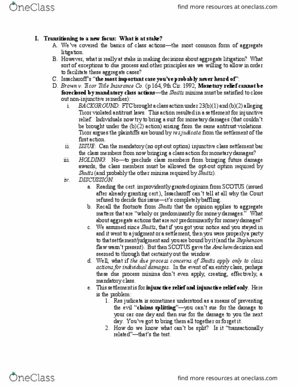 LAW 683 Lecture Notes - Lecture 22: Res Judicata, United States Court Of Appeals For The Ninth Circuit, Korean Air thumbnail