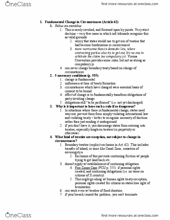 LAW 656 Lecture Notes - Lecture 32: Treaty 5, Counterargument, Quid Pro Quo thumbnail