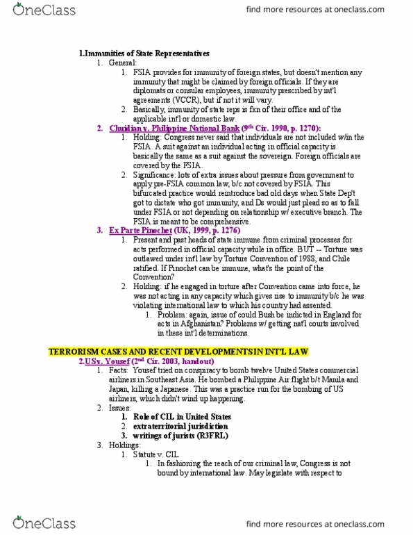 LAW 656 Lecture Notes - Lecture 54: Philippine National Bank, Montreal Convention, Peremptory Norm thumbnail