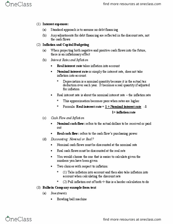 LAW 639 Lecture Notes - Lecture 13: Nominal Interest Rate, Real Interest Rate, Bowling Ball thumbnail
