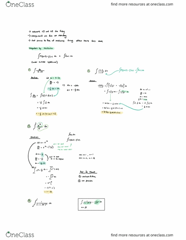 Calculus 1000A/B Lecture 42: Integration by substitution cover image
