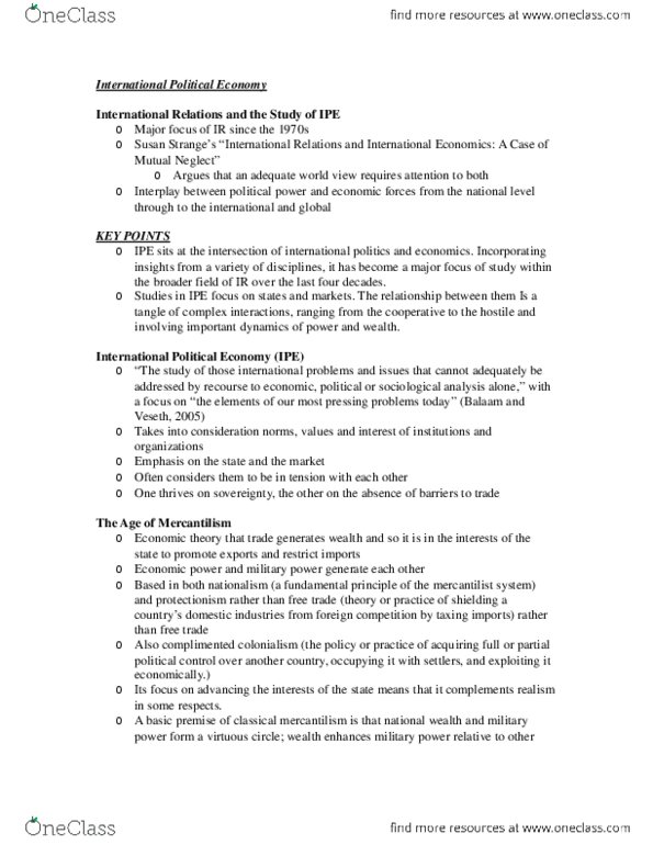 POL S101 Lecture Notes - General Agreement On Tariffs And Trade, World Trade Organization, Group Of 77 thumbnail
