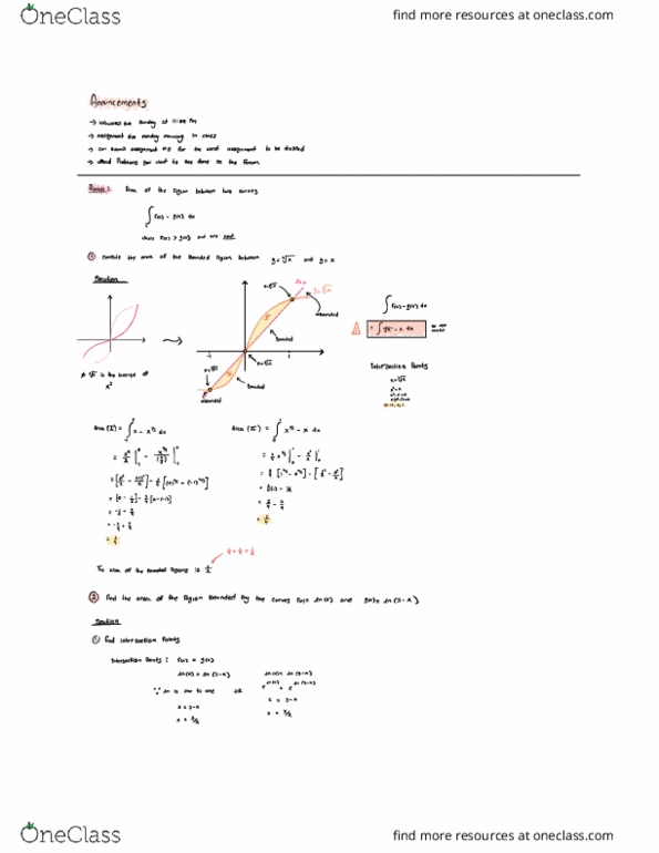 Calculus 1000A/B Lecture Notes - Lecture 44: Fax, Enca, 4Dx cover image