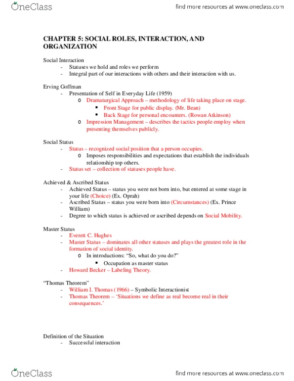 SOC100 Lecture Notes - Scientific Management, Mcdonaldization thumbnail