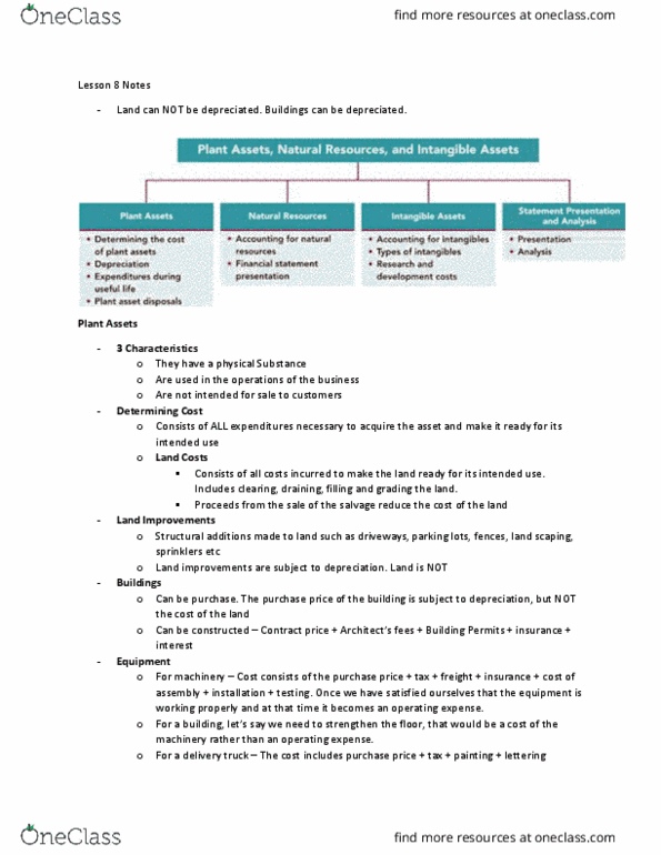 ACG 2021 Lecture Notes - Lecture 8: The Purchase Price, Operating Expense, Spark Plug thumbnail