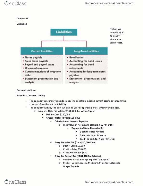 ACG 2021 Lecture Notes - Lecture 10: Promissory Note, Current Liability, Debenture thumbnail