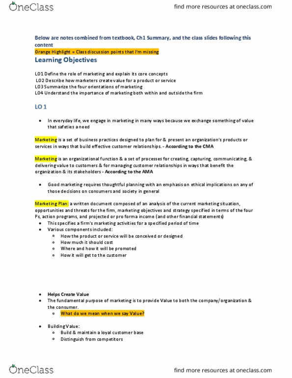 Management and Organizational Studies 2320A/B Chapter Notes - Chapter 1: Pro Forma, Liquid Oxygen, Financial Statement thumbnail