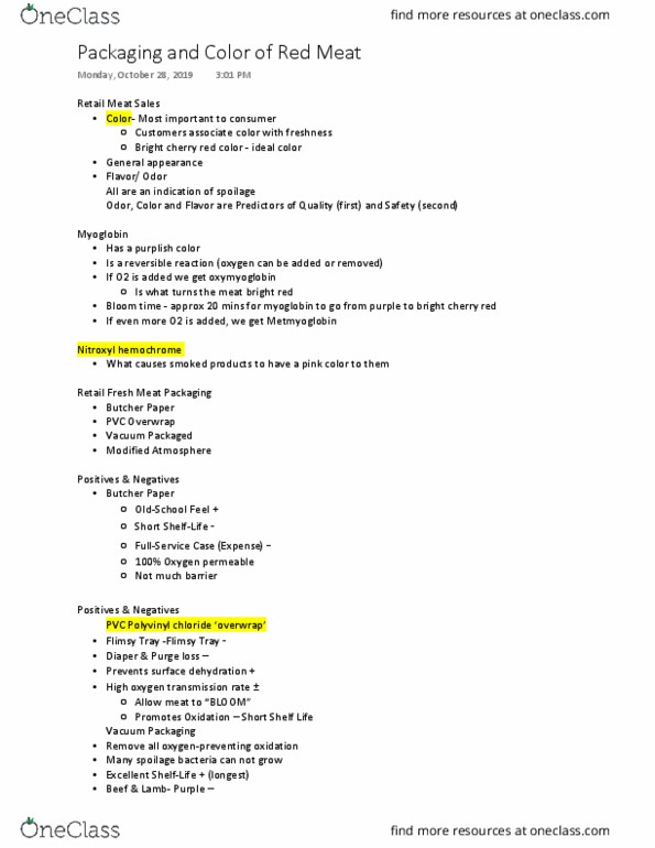 ANS 2002 Lecture 17: Packaging and Color of Red Meat thumbnail