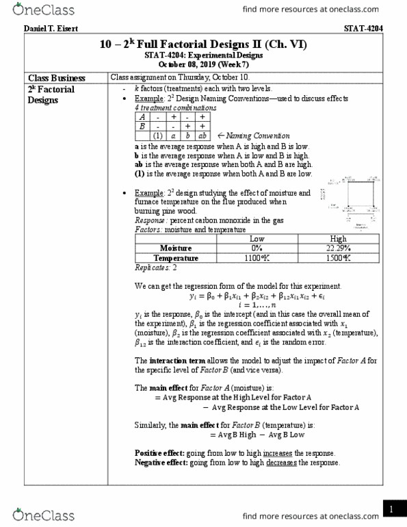 STAT 4204 Lecture Notes - Lecture 10: Linear Regression, October 8, Complement Factor B thumbnail