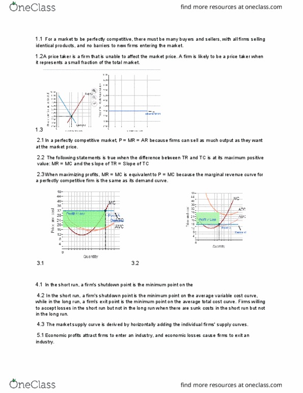 ECON 402 Lecture Notes - Lecture 12: Average Variable Cost, Market Power, Sunk Costs thumbnail