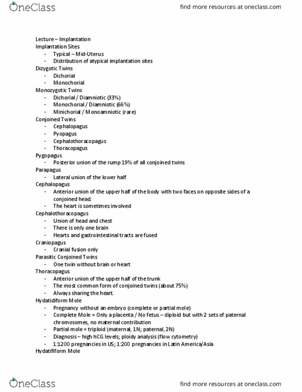 ZOO 3713C Lecture Notes - Lecture 4: Flow Cytometry, Conjoined Twins, Craniopagus Twins thumbnail