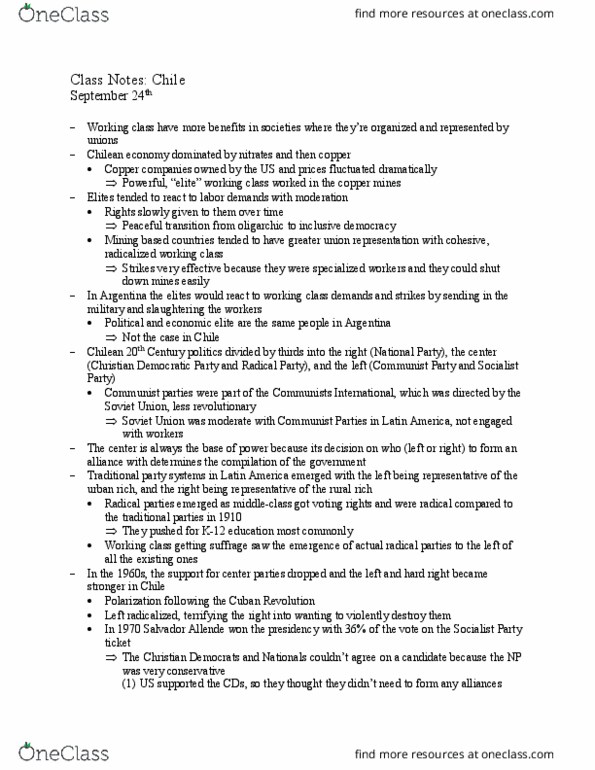 POLS 174 Lecture Notes - Lecture 7: Event Cinemas, Cuban Revolution, Oligarchy thumbnail
