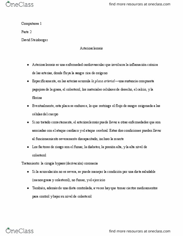 L38 Span 353 Lecture Notes - Lecture 14: Arteriosclerosis, Aorta thumbnail