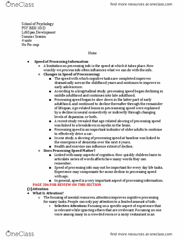 PSY BEH 101D Lecture Notes - Lecture 37: Longitudinal Study, Dementia, Psy thumbnail