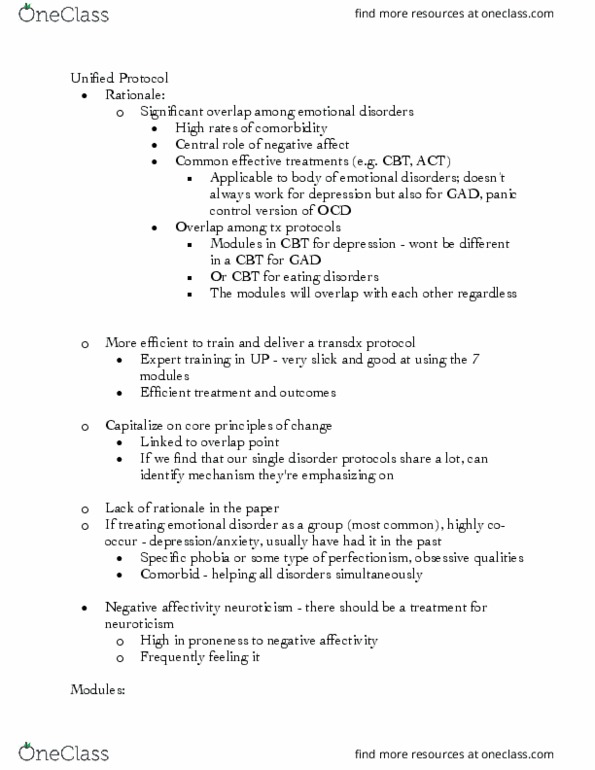 PSYC-435 Lecture Notes - Lecture 11: Panic Disorder, Negative Affectivity, Meta-Analysis thumbnail