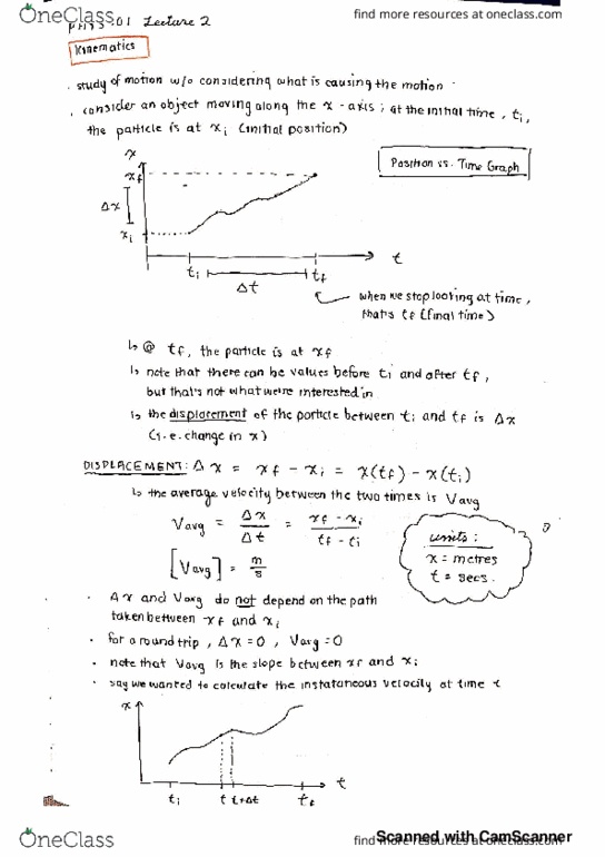 PHYS 101 Lecture 2: Introducing Kinematics thumbnail