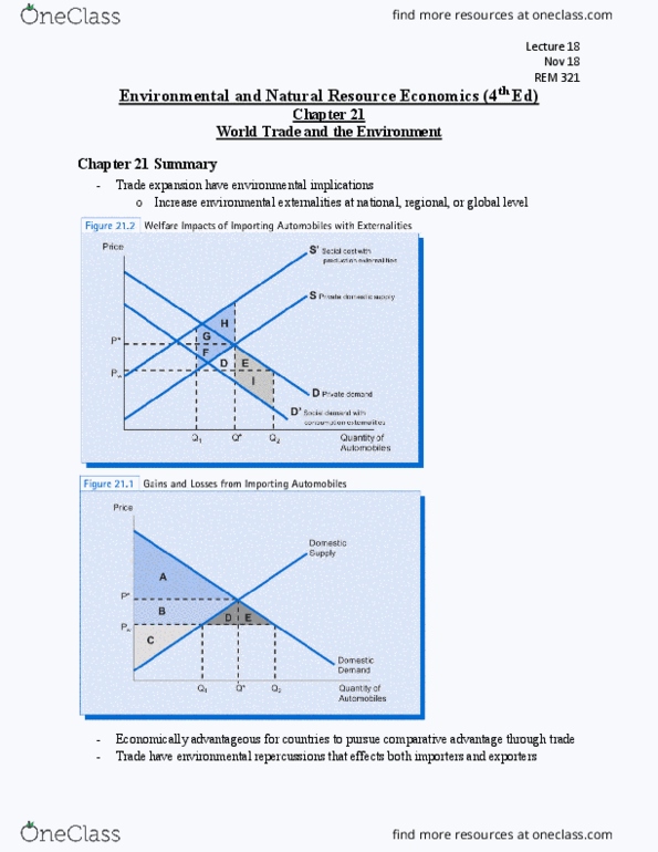 REM 321 Chapter Notes - Chapter 21: Comparative Advantage, Natural Resource, North American Free Trade Agreement thumbnail
