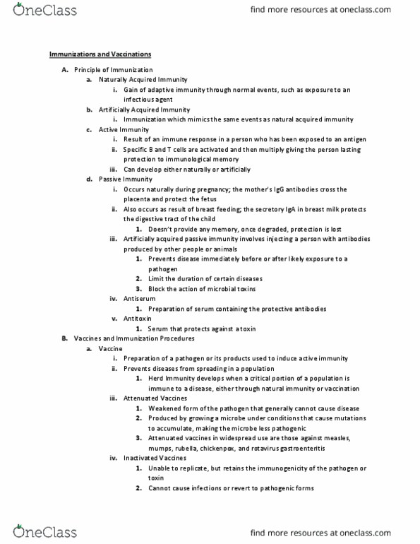 BIOL 275 Chapter Notes - Chapter 19: Passive Immunity, Immunity (Medical), Antiserum thumbnail