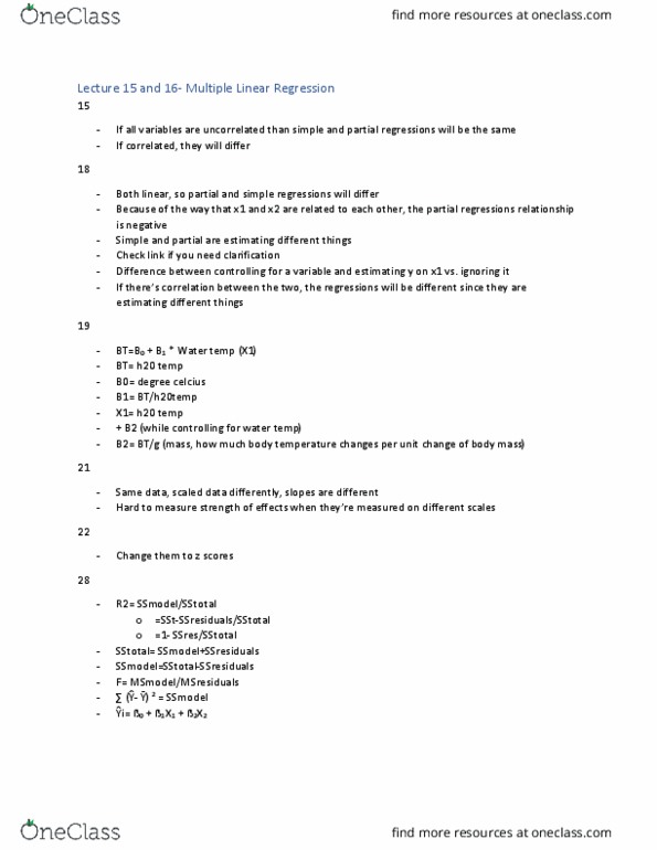 BIO4180 Lecture Notes - Lecture 11: Overfitting, Analysis Of Variance thumbnail