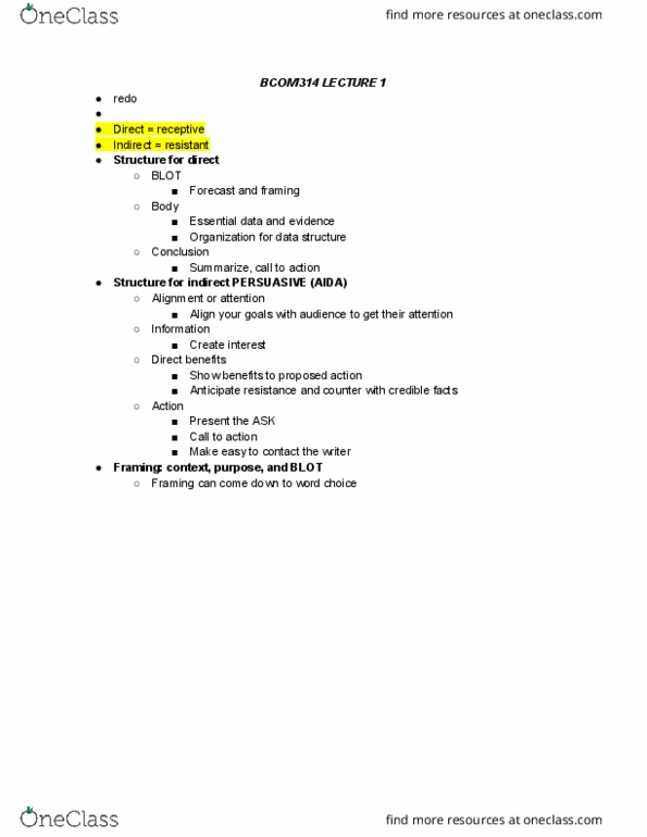 BCOM 314R Lecture 1: 1-The Standards thumbnail