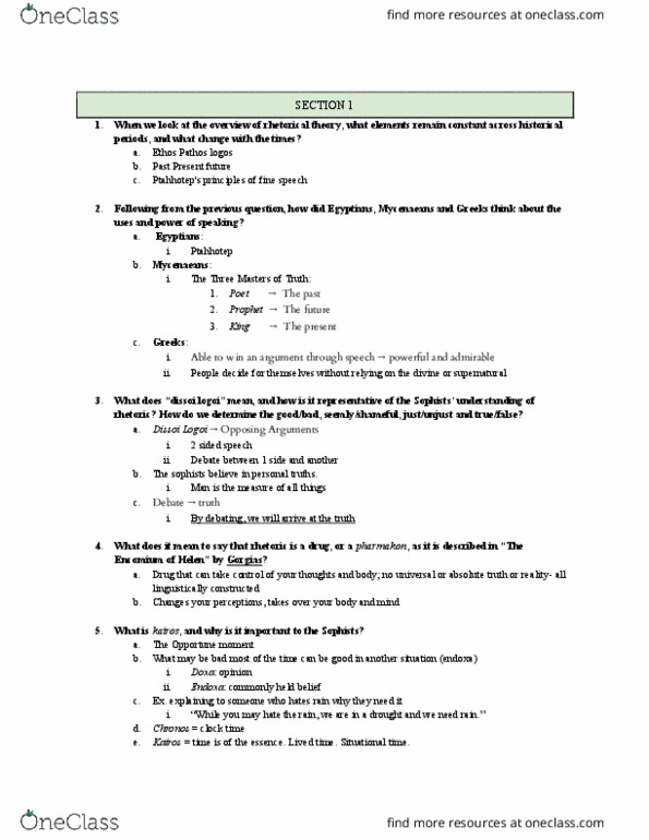 COM 383 Lecture Notes - Lecture 32: Kairos, Mycenaean Greece, Pathos thumbnail